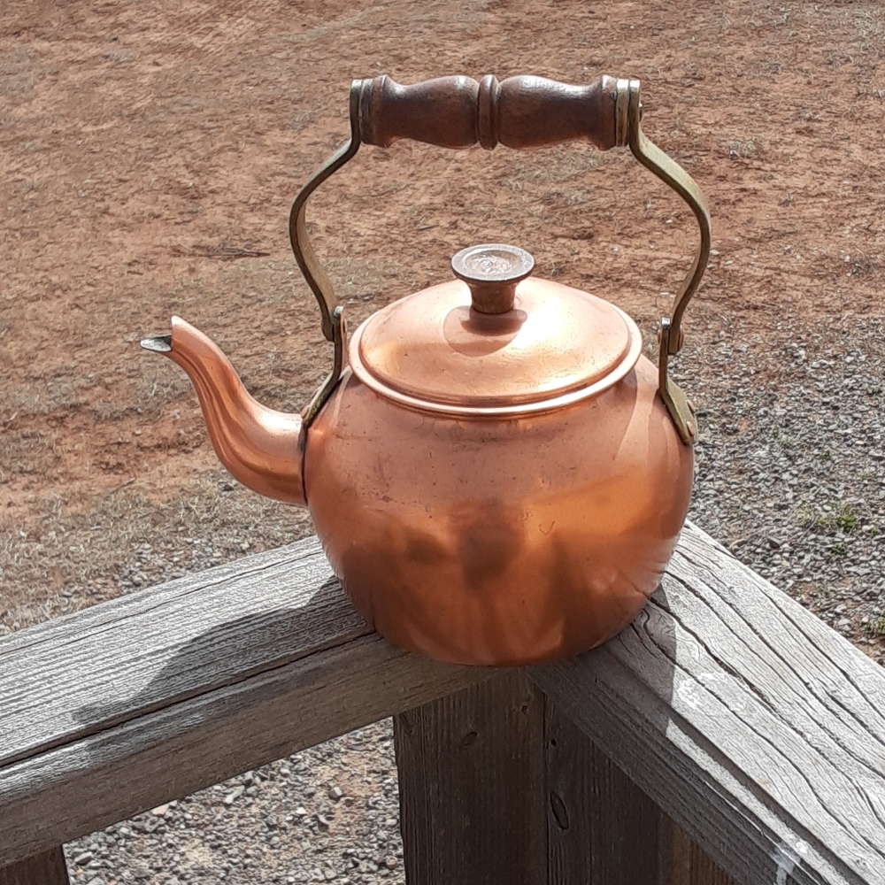 Vintage Tagus Copper Tea Pot